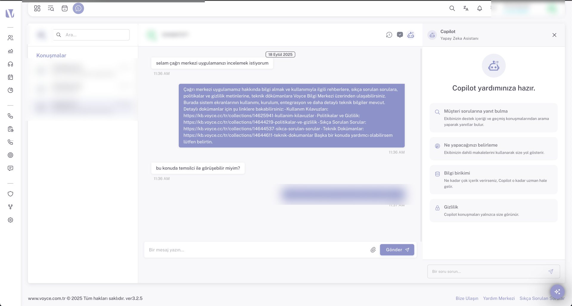 Anlık AI yardımcısı Copilot