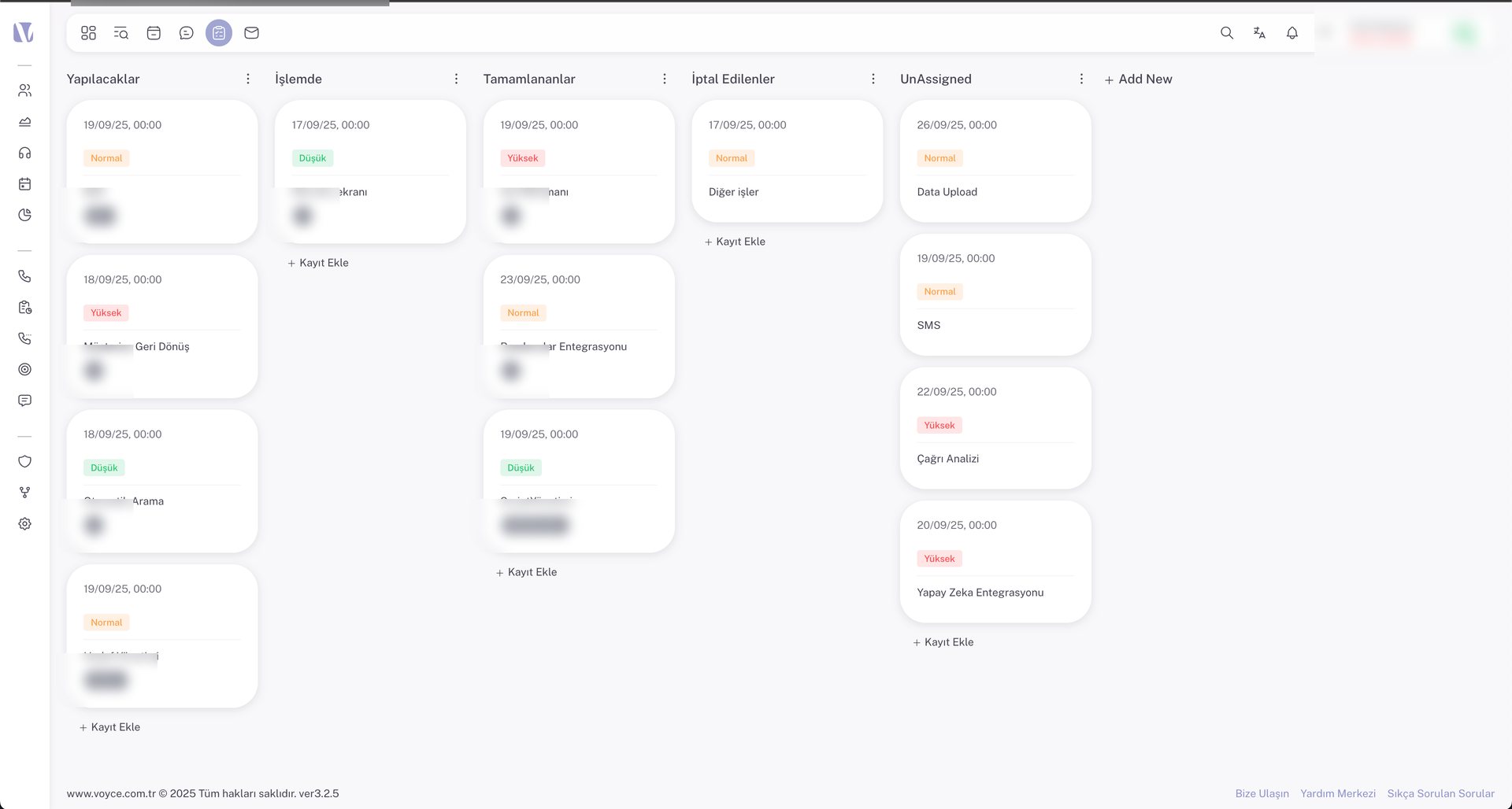 Görev yönetimi kanban panosu